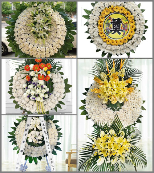 湖北十堰市竹山县溢水镇花圈速递
