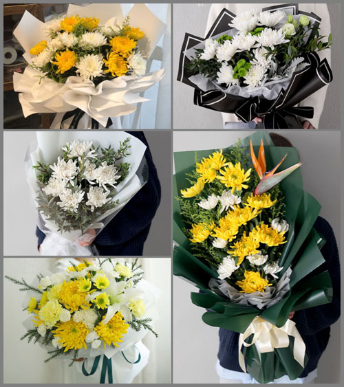 湖北十堰市竹山县溢水镇白事花束代送